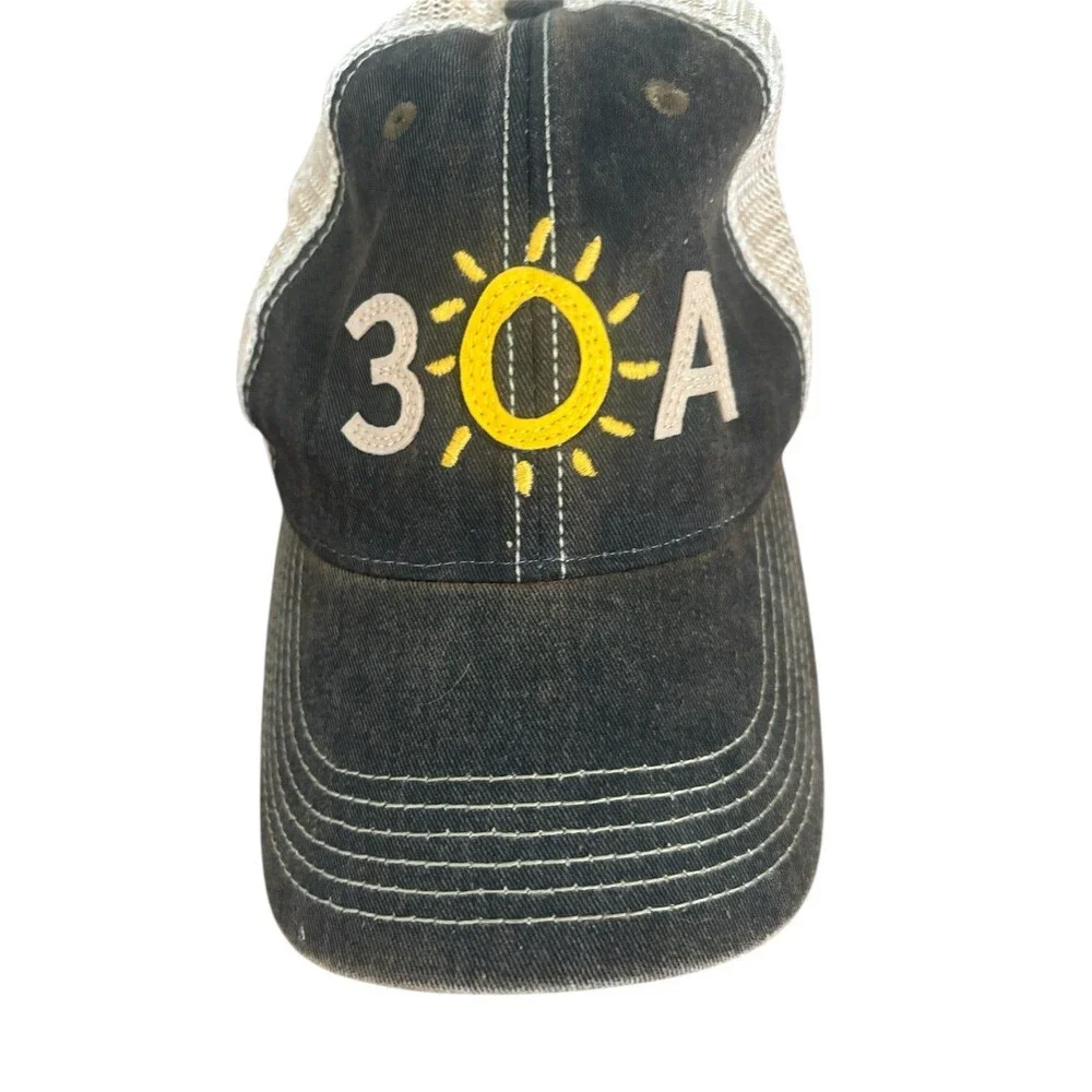 3OA Life Shines Legacy Mesh Trucker Snapback Hat Cap Sun Beach Men Women Gray